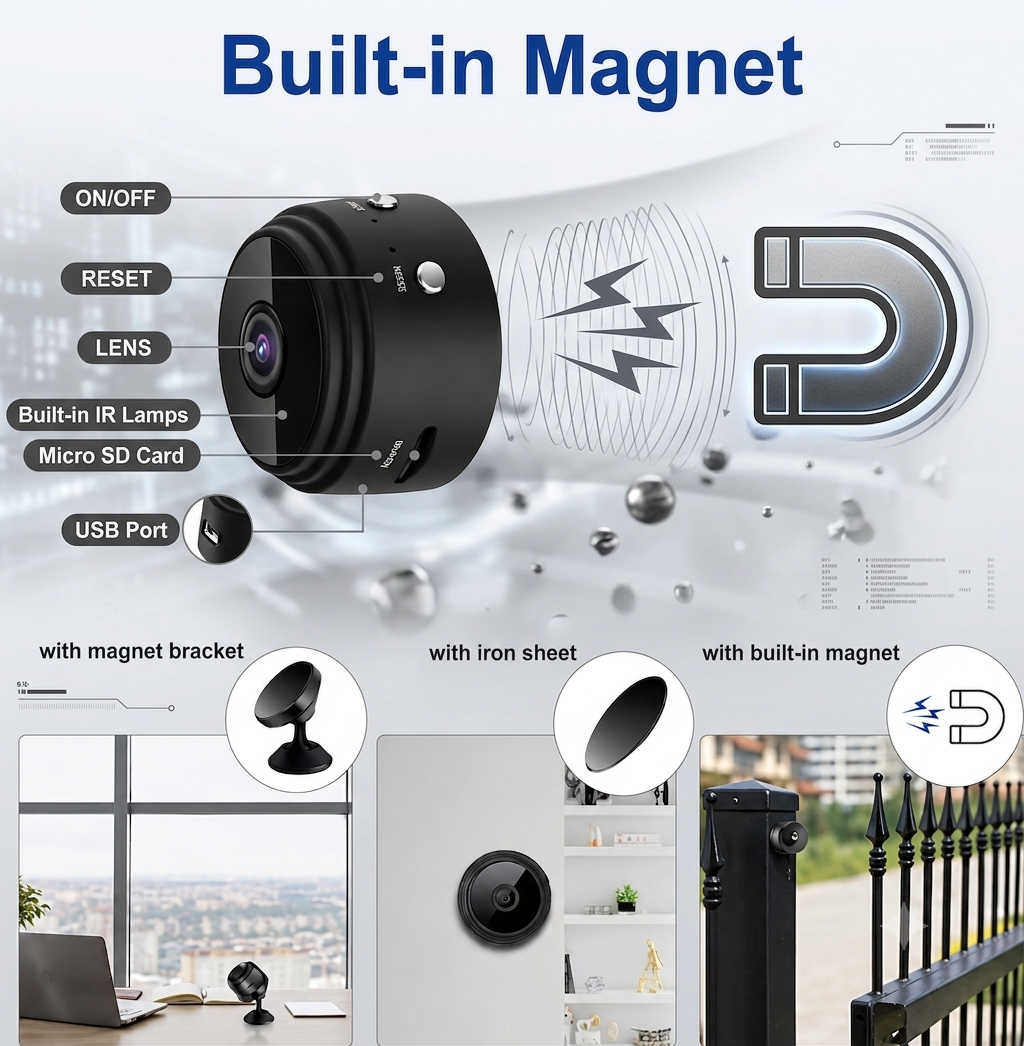 NEXORGADGET™ MINI WIFI SECURITY CAMERA