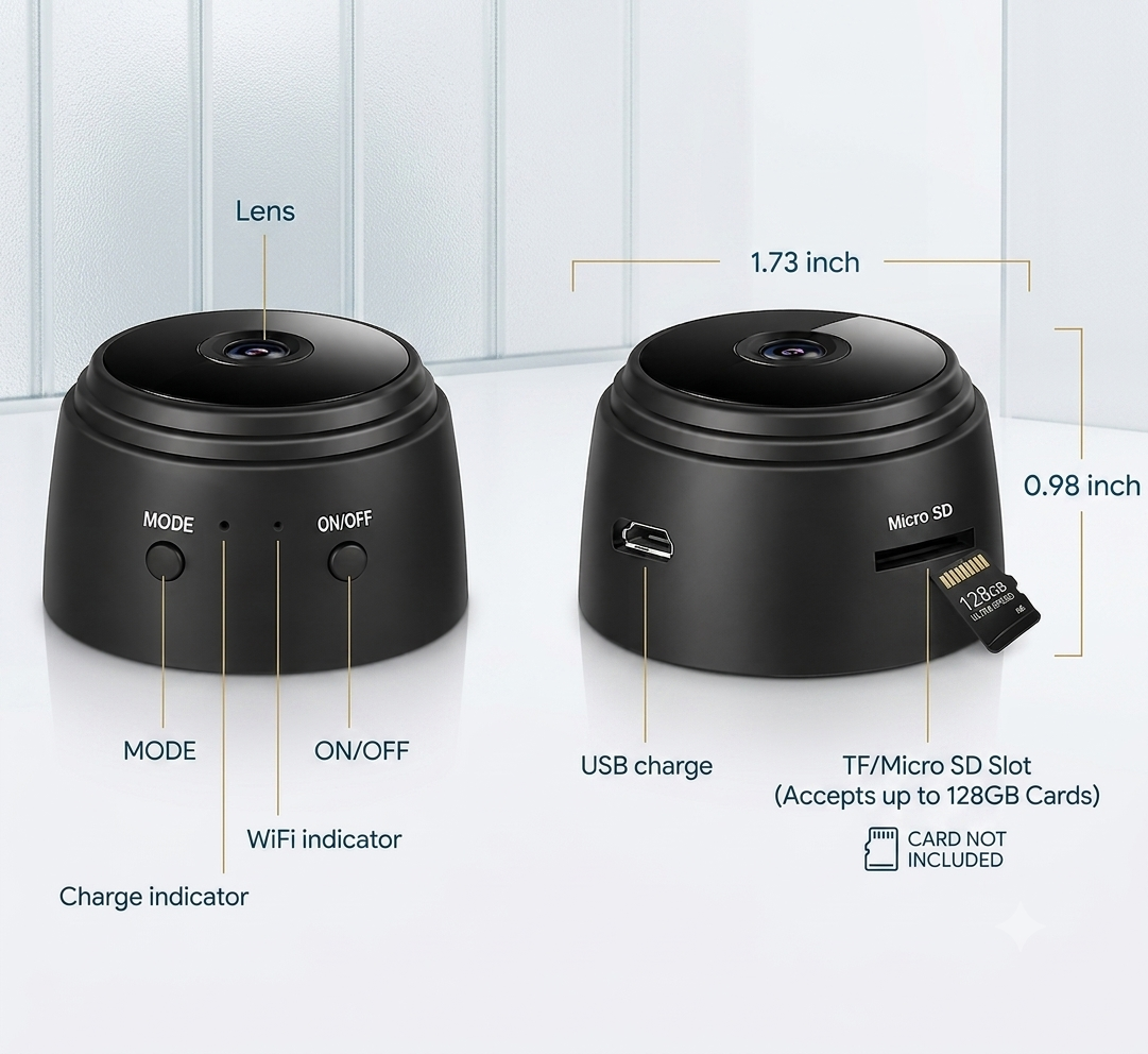NEXORGADGET™ MINI WIFI SECURITY CAMERA