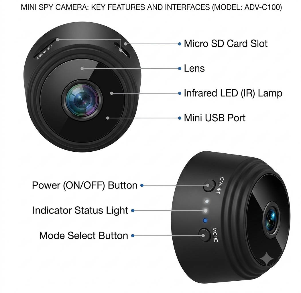 NEXORGADGET™ MINI WIFI SECURITY CAMERA